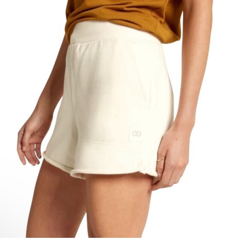NWT CALIA Journey High Rise Relaxed Fit Cotton Unbleached Short